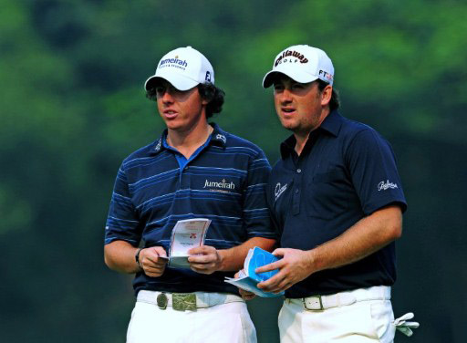 McIlroy and McDowell during the 2009 World Cup