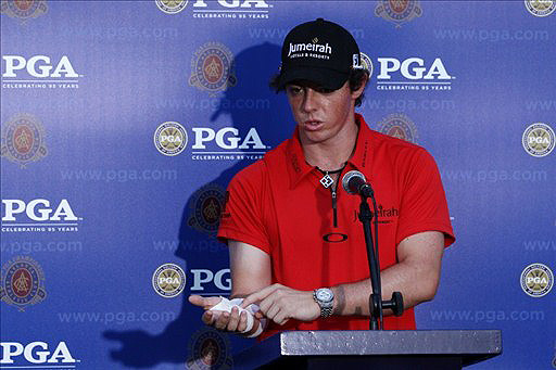 McIlroy discusses his injury at the PGA Championship