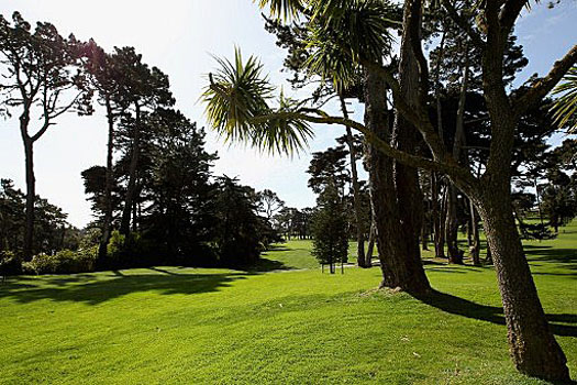 The 670 yards par-five 16th at Olympic Club 