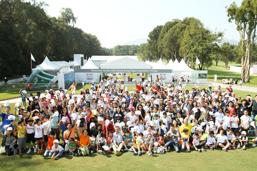 More than 350 youngsters accompanied by their parents took advantage of the UBS Hong Kong Open Community Golf Day at the Hong Kong Golf Club in Fanling