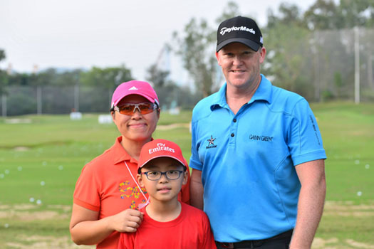 Anson and Shirley at UBS Hong Kong Open with Marcus Fraser
