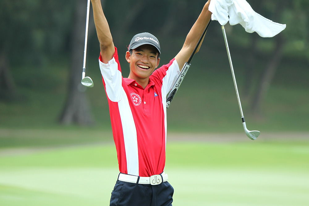 Taichi Kho is thrilled to win the Junior Close title