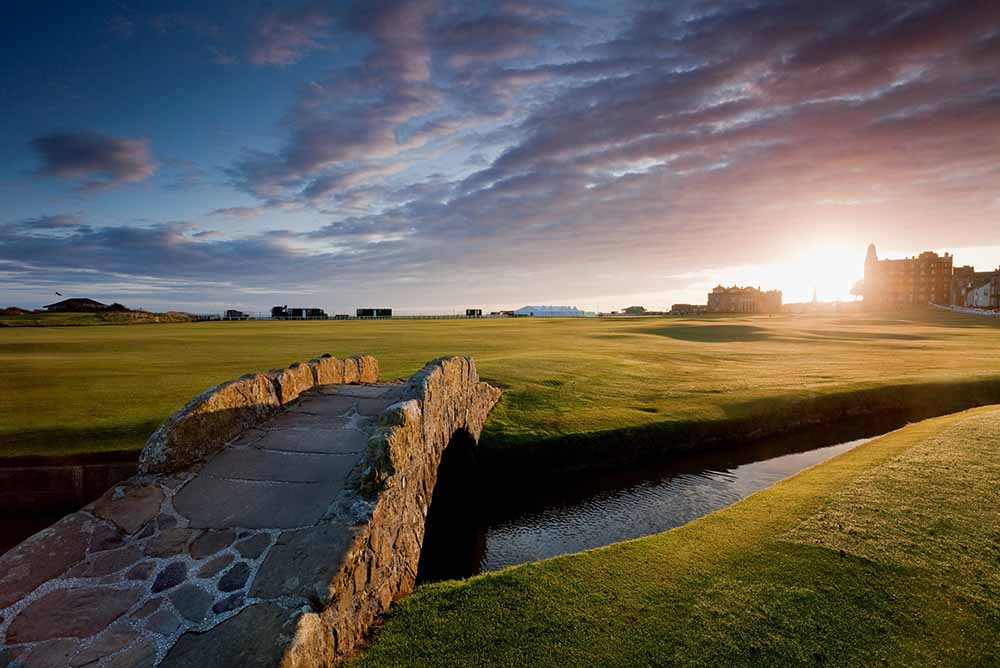 The famous Swilken Bridge at the Old Course, St. Andrews